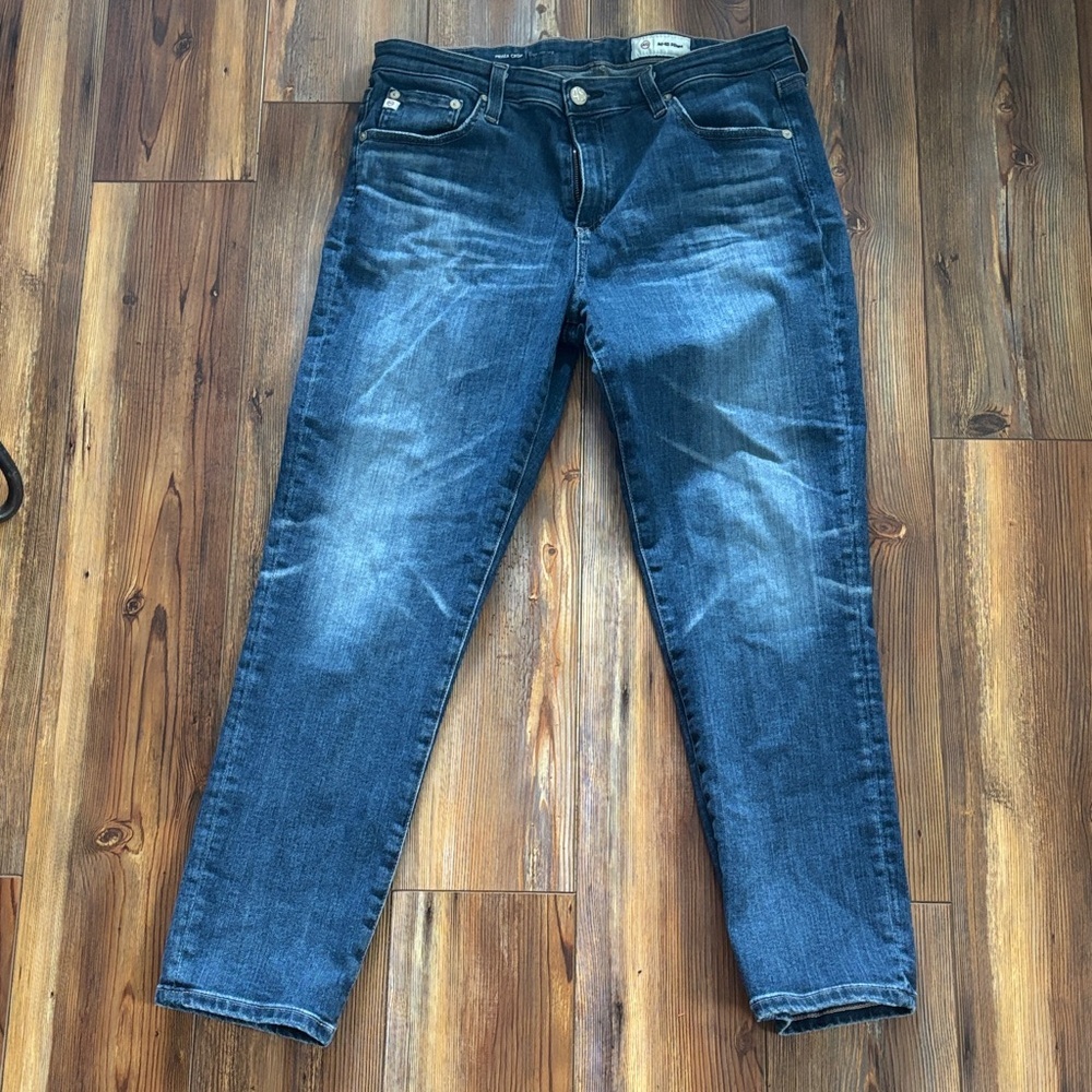 Ag Adriano Goldschmied Primo Cropped Denim Jeans Sz 31r